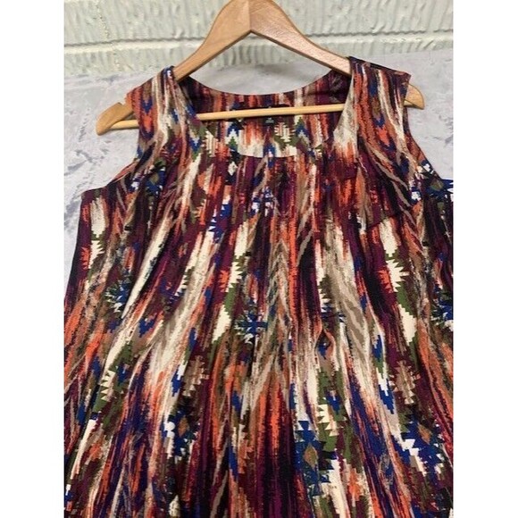 Ronni Nicole Summer Sleeveless Artsy Dress Size 14 Aztec Cottage Hippie 90’s - Picture 3 of 8